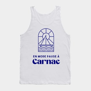 Carnac in break mode - Brittany Morbihan 56 Sea Holidays Beach Tank Top